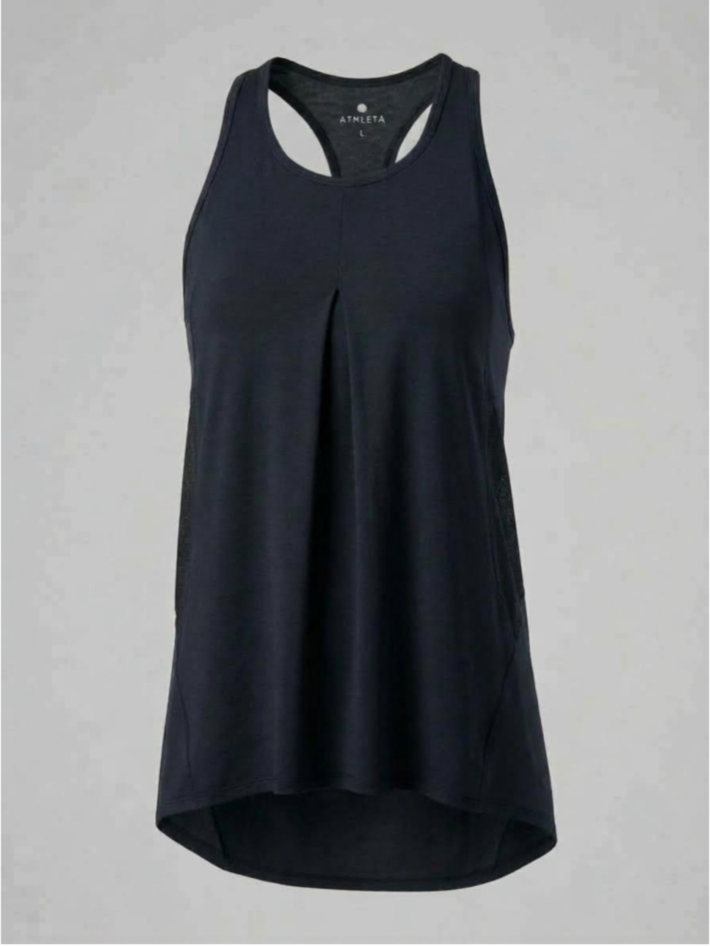 Women's Athleta Tank Top Size L Black Racerback Athletic Shirt